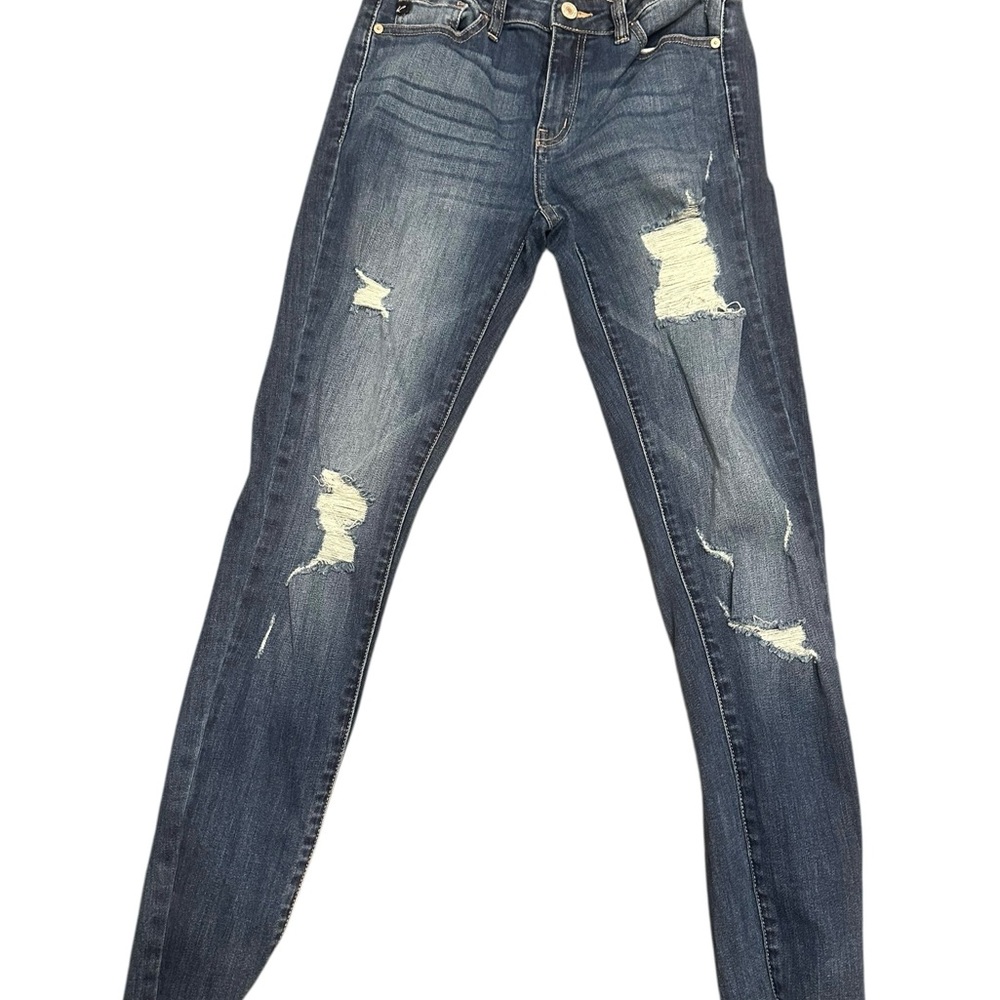 KanCan Medium Blue Ripped Skinny Jeans